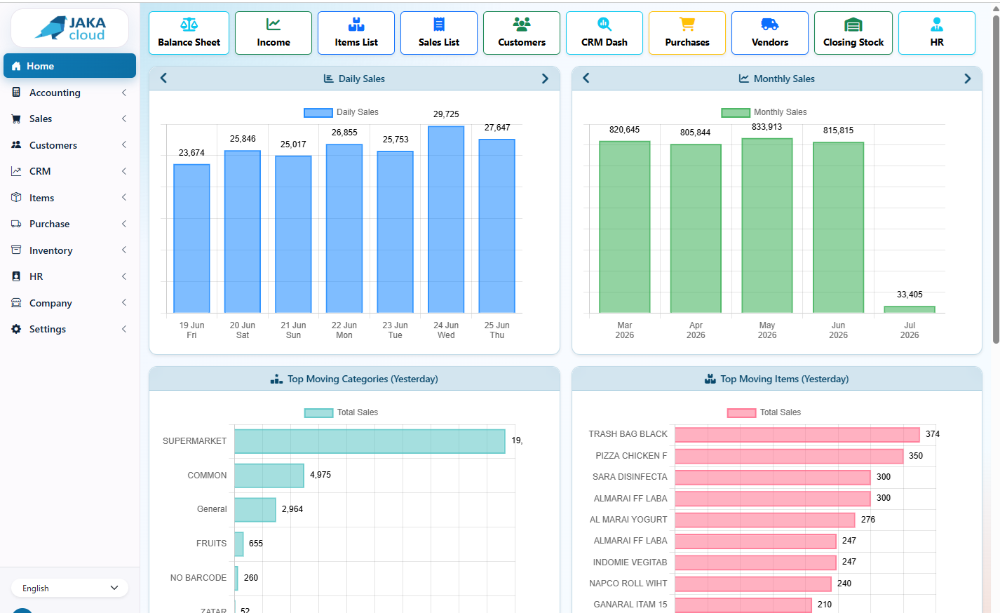 JAKA Web Dashboard